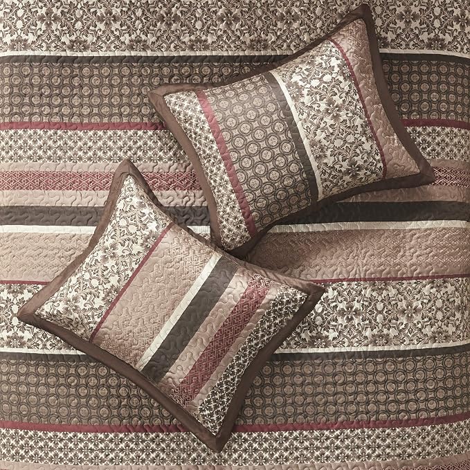 Madison Park King Quilt Bedding Set, Reversible Quilted Bedspread Set, - Image 5
