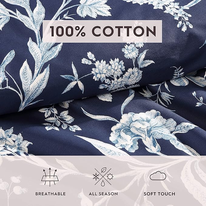 Laura Ashley – Queen Comforter Set, Reversible Floral Bedding - Image 7