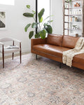 Loloi II Skye Collection SKY-01 Blush/Grey 7'-6" x 9'-6" Area Rug