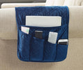 Brilliant Sunshine Dark Blue Velvet Couch Armrest Cover, Armrest Organizer & by BrilliantSunshine
