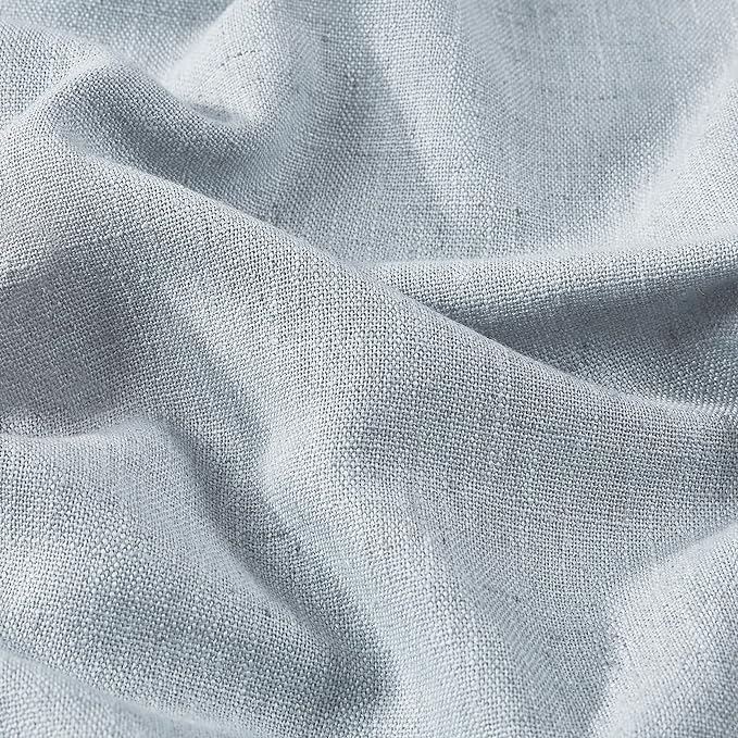 Vision Home Pinch Pleated Full Blackout Curtains Linen Blended Room Darkening - Image 5
