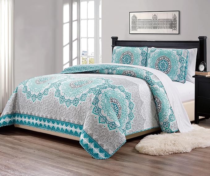 Fancy Collection 3 Pc Bedspread Bed Cover Over Size New by Fancy+Linen