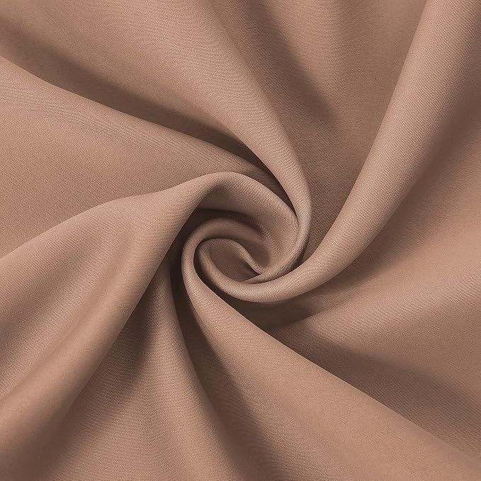 100% Blackout Cappuccino Curtains - Image 6