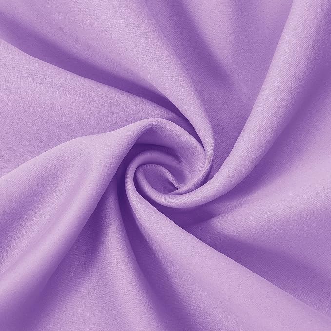 Lavender Blackout Curtains 52 x 54 Inch Length/Set of 2 Curtain Panels/Thermal - Image 5