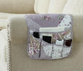 Brilliant Sunshine Lilac & Beige Roses Couch Armrest Cover, Armrest Organizer & by BrilliantSunshine