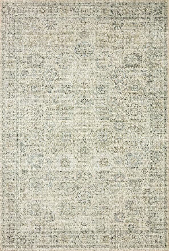 Loloi II Skye Collection SKY-14 Natural/Sage 7'-6" x 9'-6" Area Rug