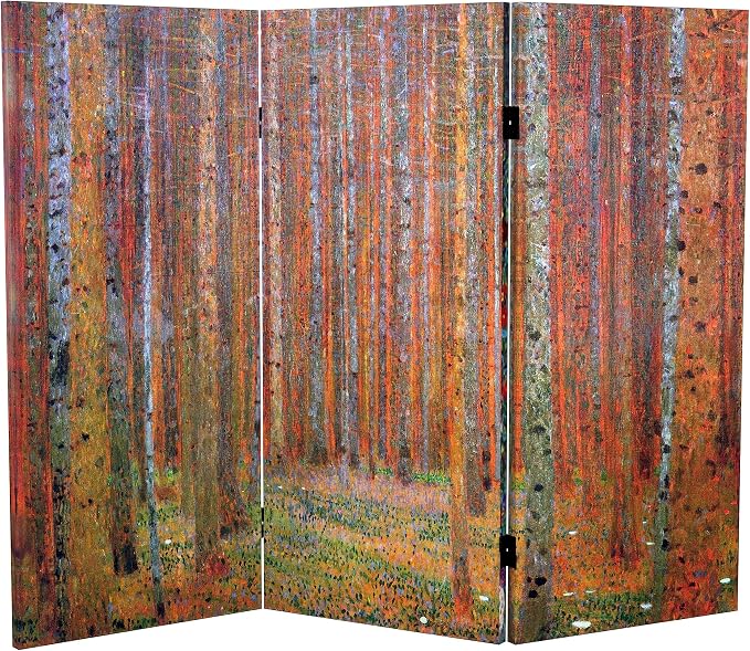 Red Lantern Double Sided Works of Klimt Room Divider by RedLantern