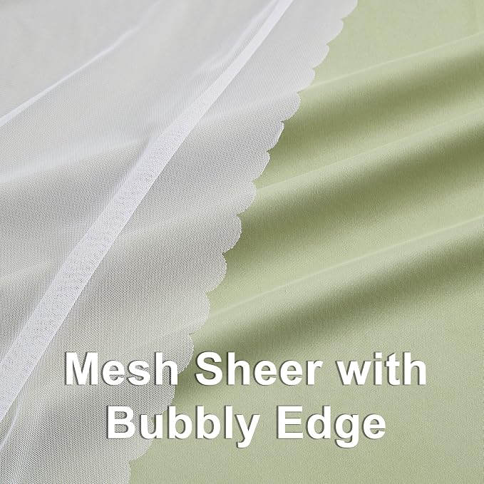 Bujasso Sage Green Blackout Curtains - Image 5