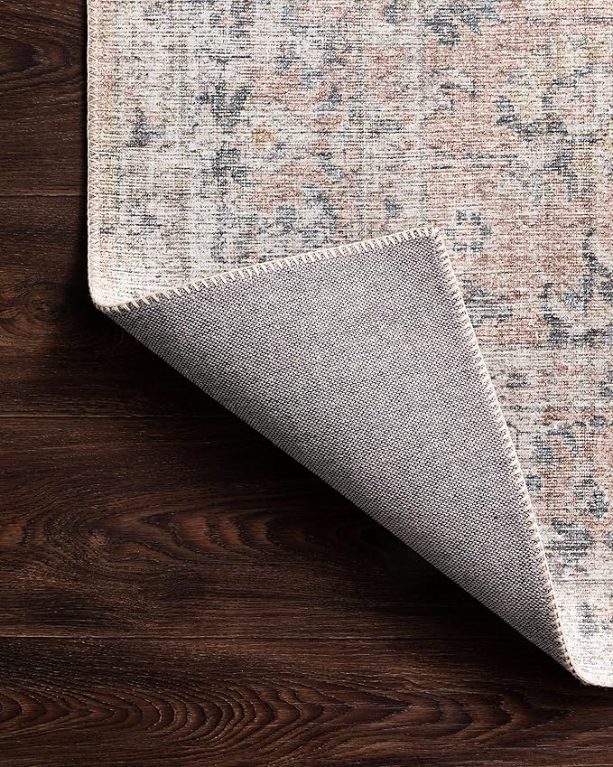 Loloi Skye Collection SKY-01 Blush/Grey 2'-6" x 12'-0" Runner Rug
