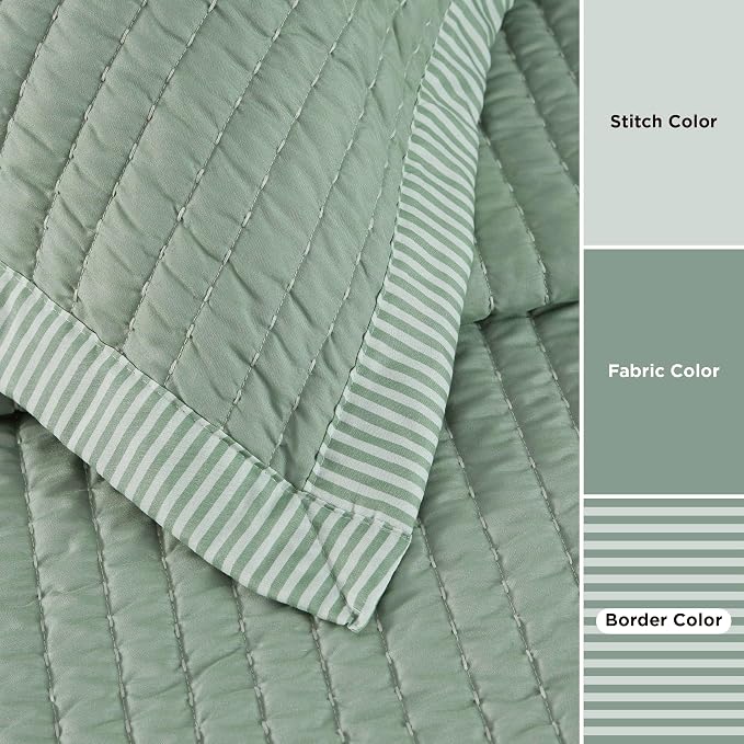 Bedsure Green Quilts Queen Size - Image 3