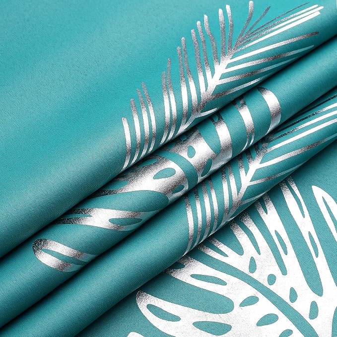 Teal Blackout Curtains 96 Inches Long, Grommet Curtains - Image 8