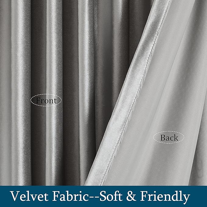 PRIMROSE Silver Grey Curtains 96 inch - Image 5