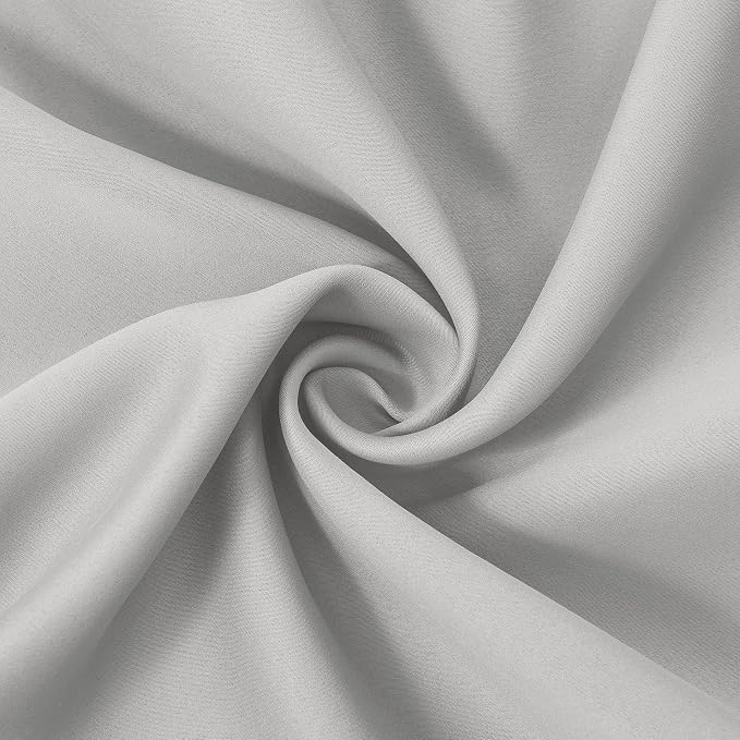 Light Grey Blackout Curtains 34 x 54 Inch Length/Set of 2 Curtain - Image 5