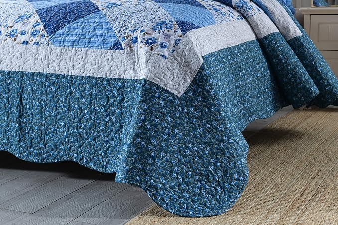 Bedspread Quilt Sets 3-Piece Lightweight Coverlet Set - Image 6