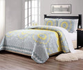 Fancy Collection 3pc Quilted Bedspread Set Coverlet Over Size New by Fancy+Linen
