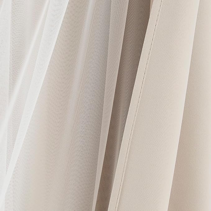 Bujasso Beige 80% Blackout Curtains - Image 3