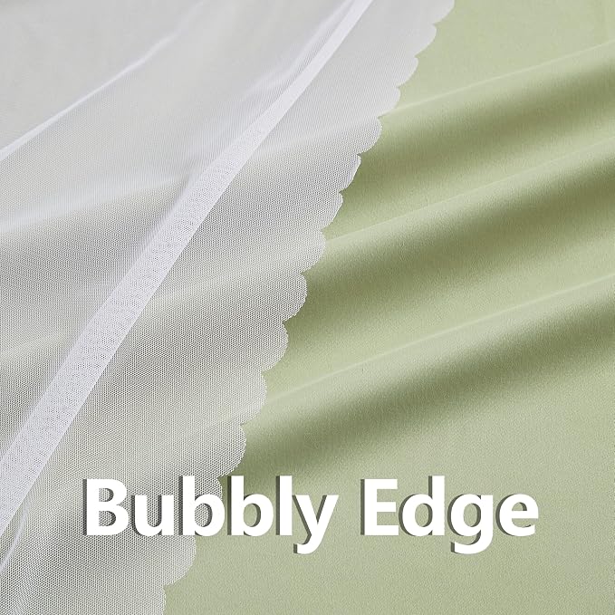 Bujasso Sage Green 90% Blackout Curtains - Image 5